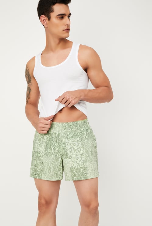 Men Printed Elasticated Boxers