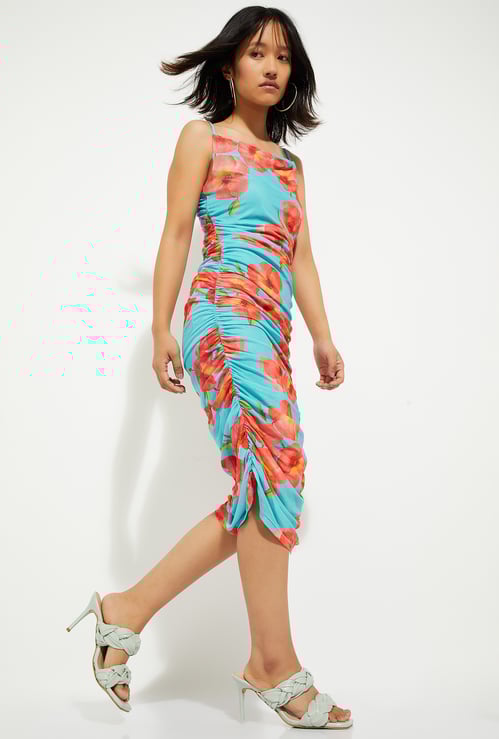 URB_N Women Floral Print Bodycon Dress