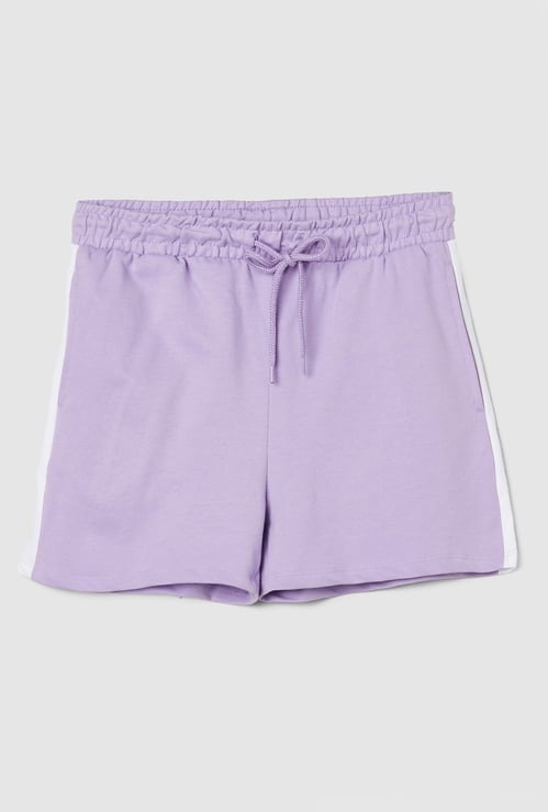 Girls Side Panelled Shorts