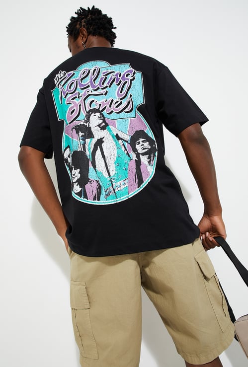 URB_N Men Oversized Back Printed T-shirt