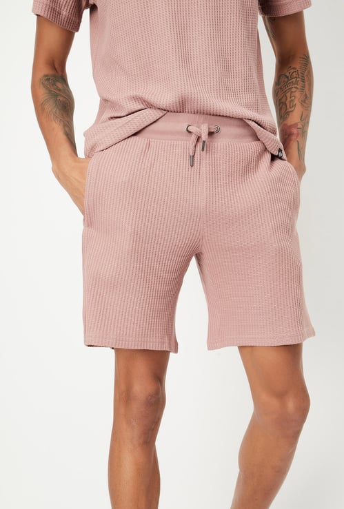 Men Knitted Lounge Shorts