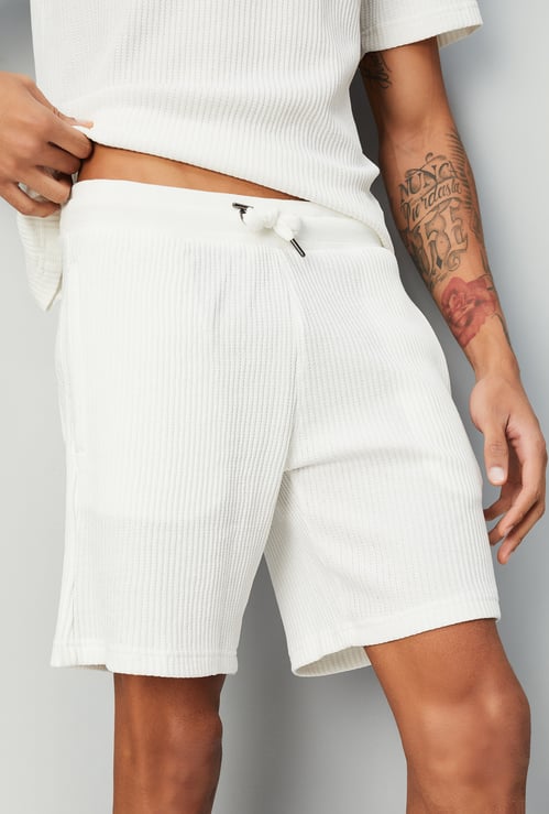 Men Knitted Lounge Shorts