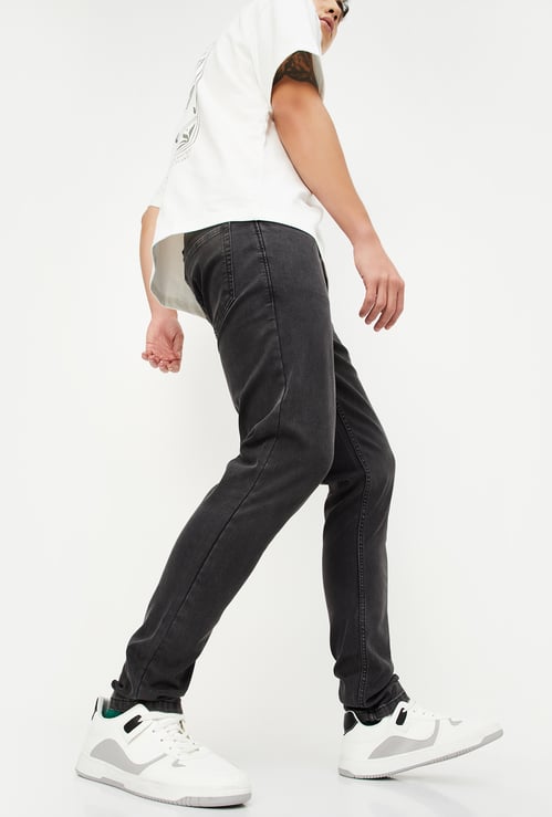 Men Washed Skinny Fit Jeans