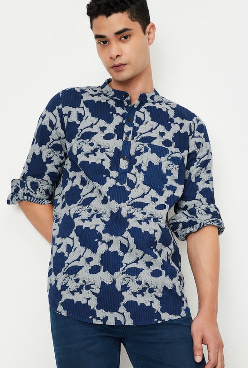 Men Printed Short Kurta