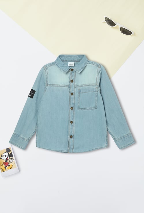 Boys Washed Denim Shirt