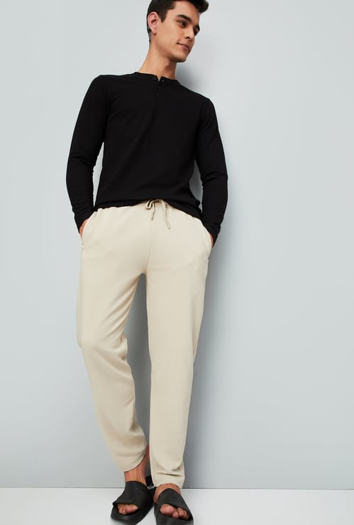 Men Textured Lounge Pants