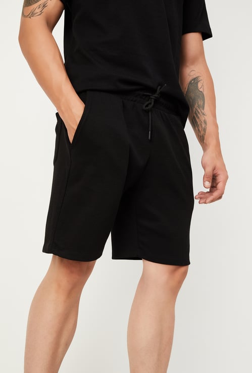 Men Solid Lounge Shorts