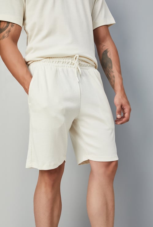 Men Solid Lounge Shorts