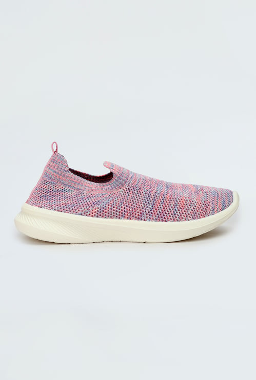 Girls Knit Slip-On Sports Shoes