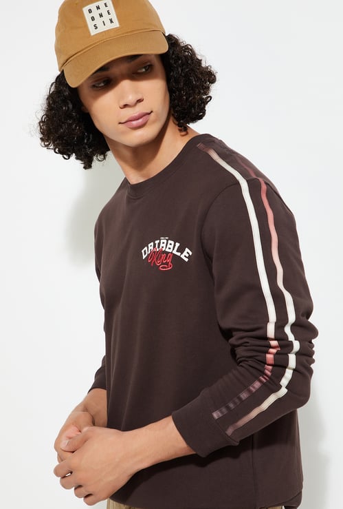 MAX Men Embroidered Crew Neck Sweatshirt