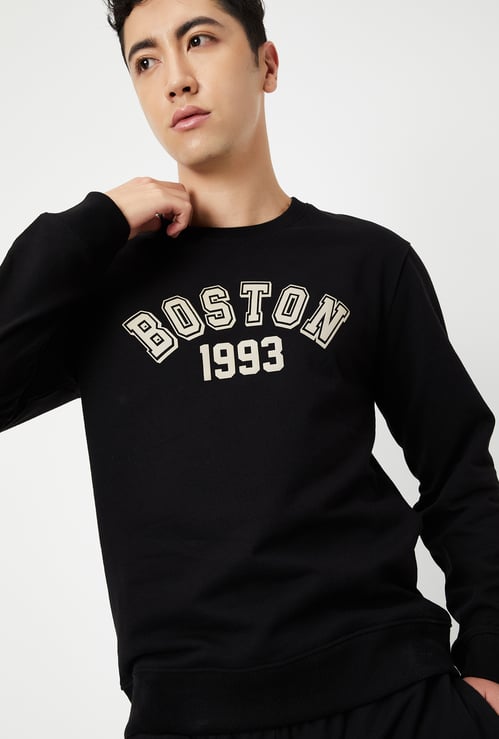 Men Typography Printed Sweatshirt