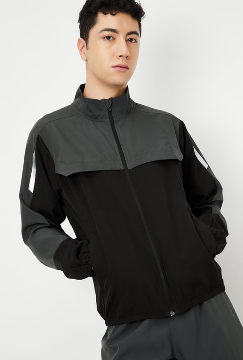 Men Colourblocked Lightweight Active Jacket