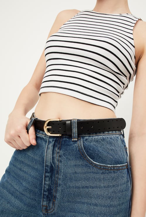 Women Laser Cut Casual Belt