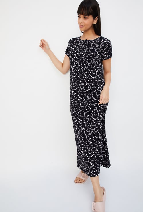 Women Floral Printed Nightgown
