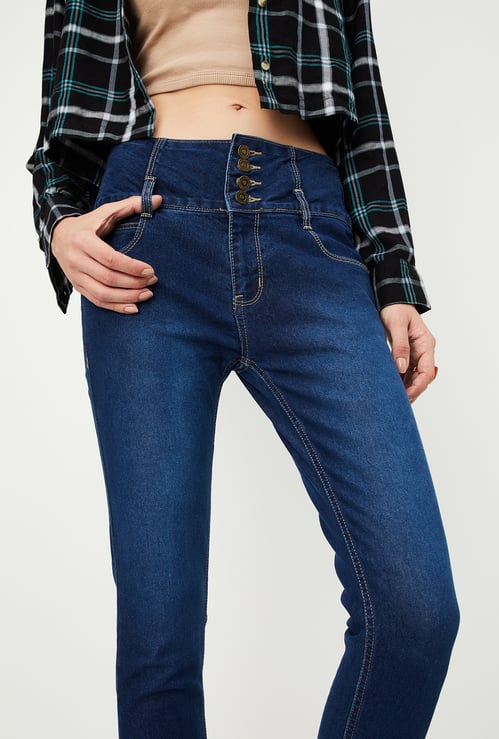 Women Washed Skinny Fit Jeans