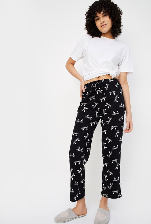 Women Printed Knit Pyjamas