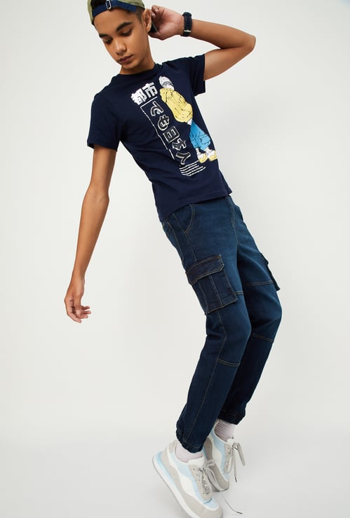 Boys Relaxed Fit Cargo Jeans