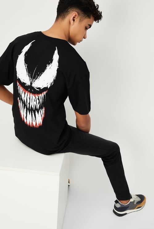 Boys Oversized Venom Printed T-shirt