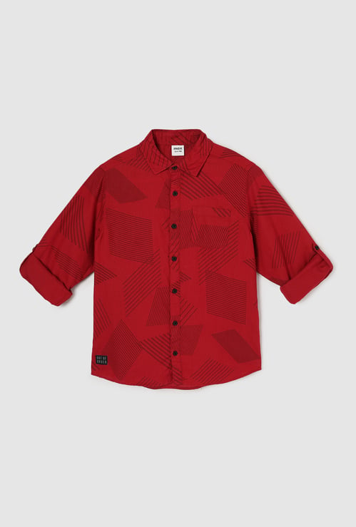 Boys All-Over Printed Shirt