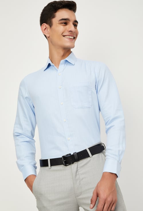 Men Regular Fit Woven Formal Shirt