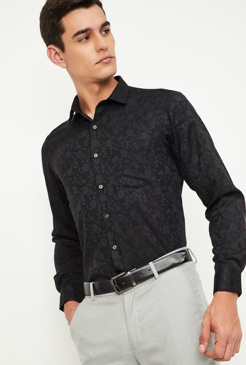 Men Slim Fit Printed Formal Shirt