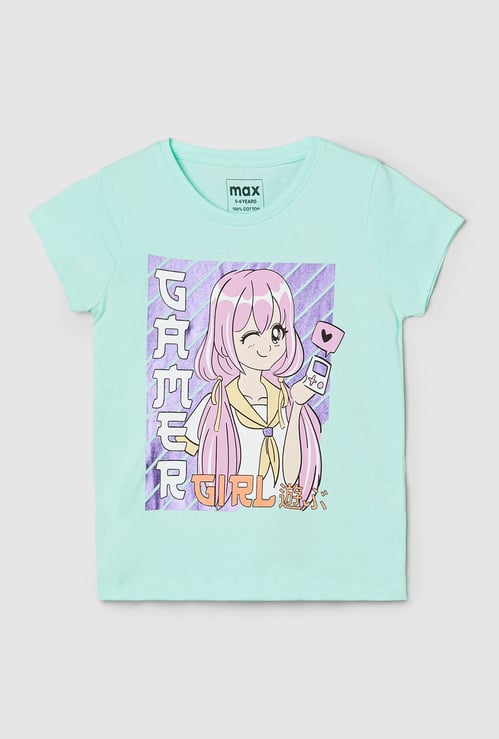 Girls Graphic Printed T-shirt