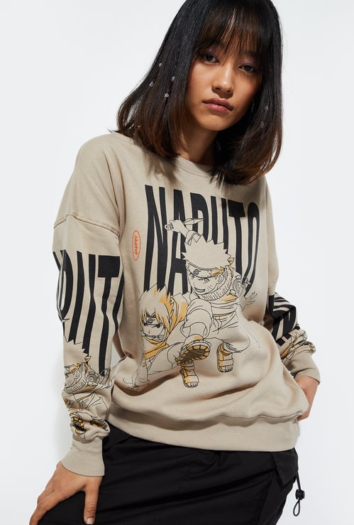 URB_N Women Naruto Printed Sweatshirt