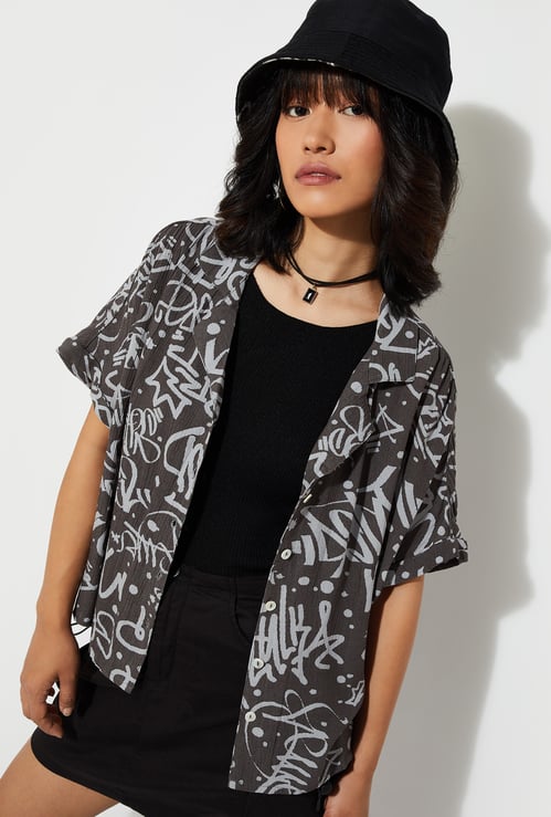 URB_N Women Printed Resort Shirt