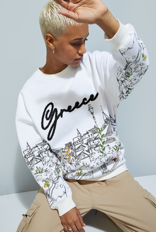 URB_N Women Graphic Printed Sweatshirt