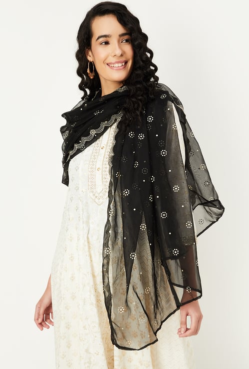 Women Embroidered Dupatta