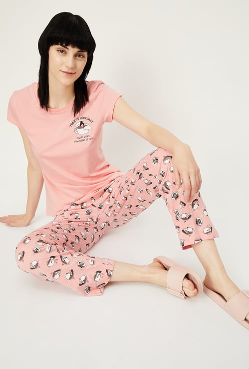 Women Printed PJ Set