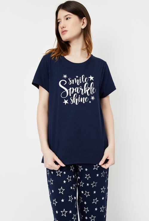 Women Printed PJ Set