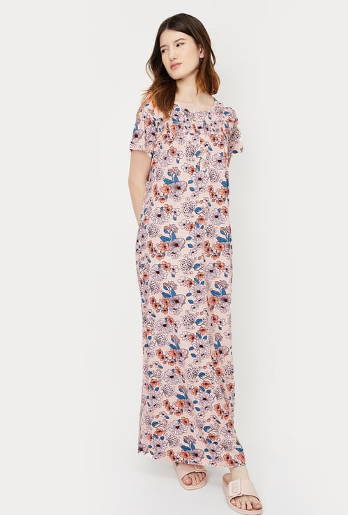 Women Floral Printed Nightgown