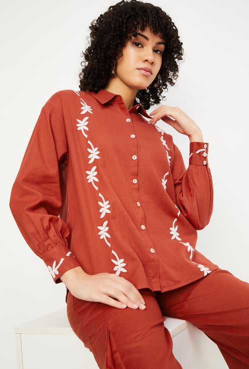 Women Embroidered Shirt