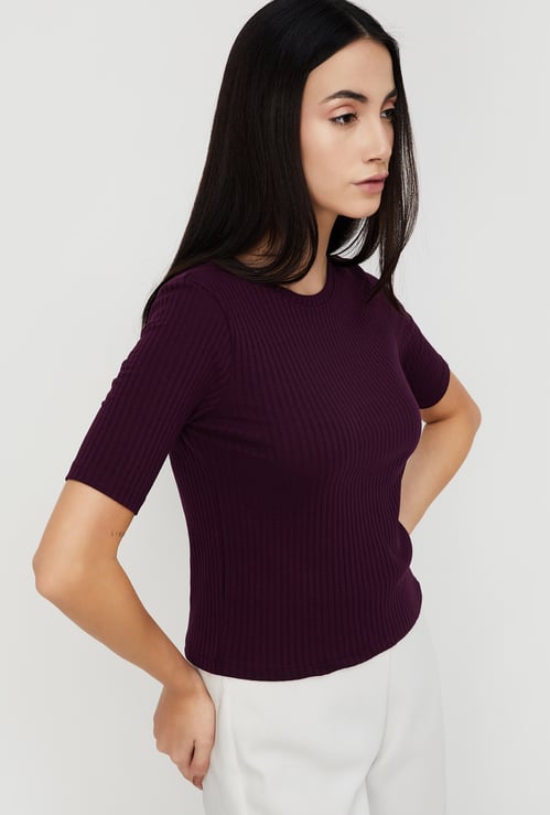 Women Ribbed T-shirt