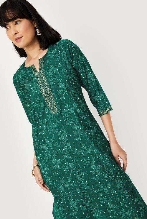 Women Printed Straight Kurta