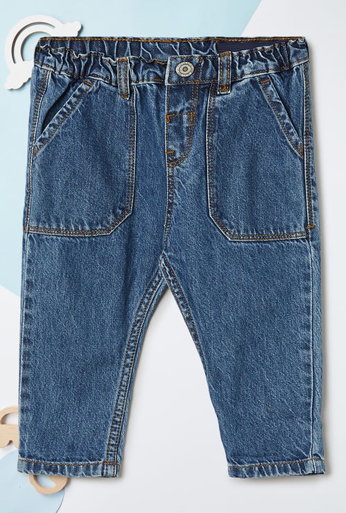 Boys Washed Slim Fit Jeans