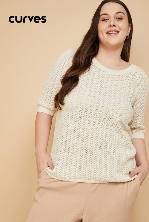 Women Textured Knit Top