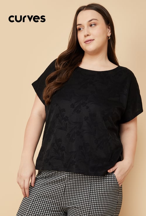 Women Textured Top with Camisole