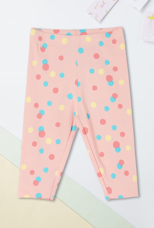 Girls Printed Full-Length Leggings