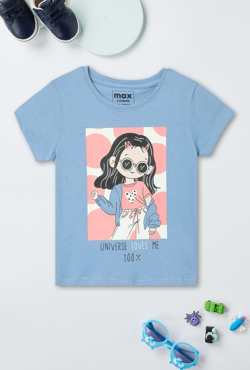 Girls Graphic Printed T-shirt