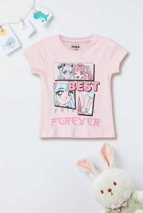 Girls Graphic Printed T-shirt