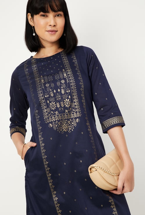 Women Printed Straight Kurta