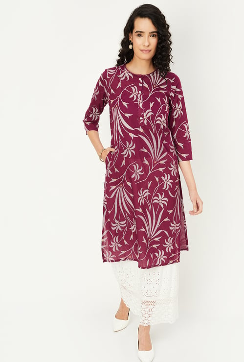 Women Printed Straight Kurta