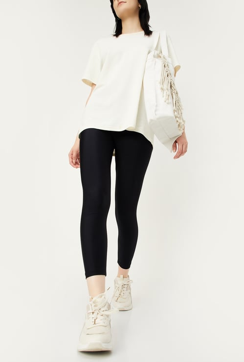 Women Shimmer Ankle-Length Leggings