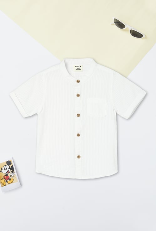 Boys Striped Seer Sucker Shirt