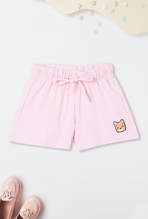 Girls Solid Knit Shorts