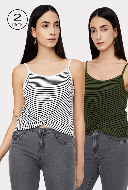 Women Striped Top - Pack of 2