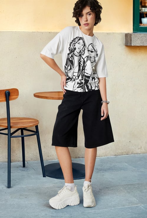 Women Graphic Printed T-shirt