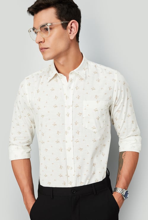 Men Slim Fit Printed Casual Shirt